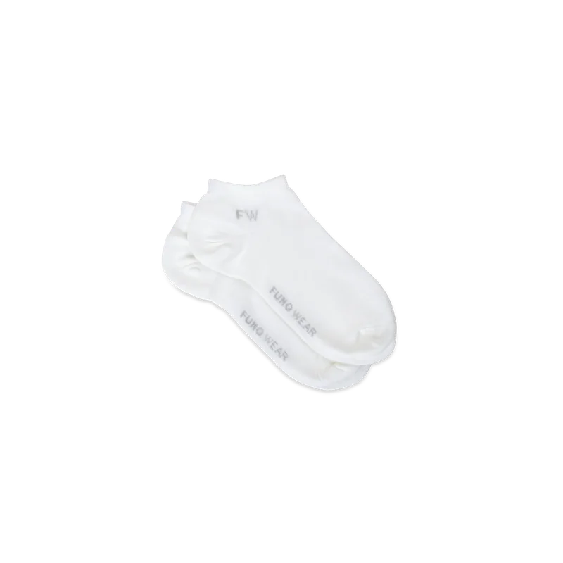 FINE Low Cut Ullstrumpor Vit